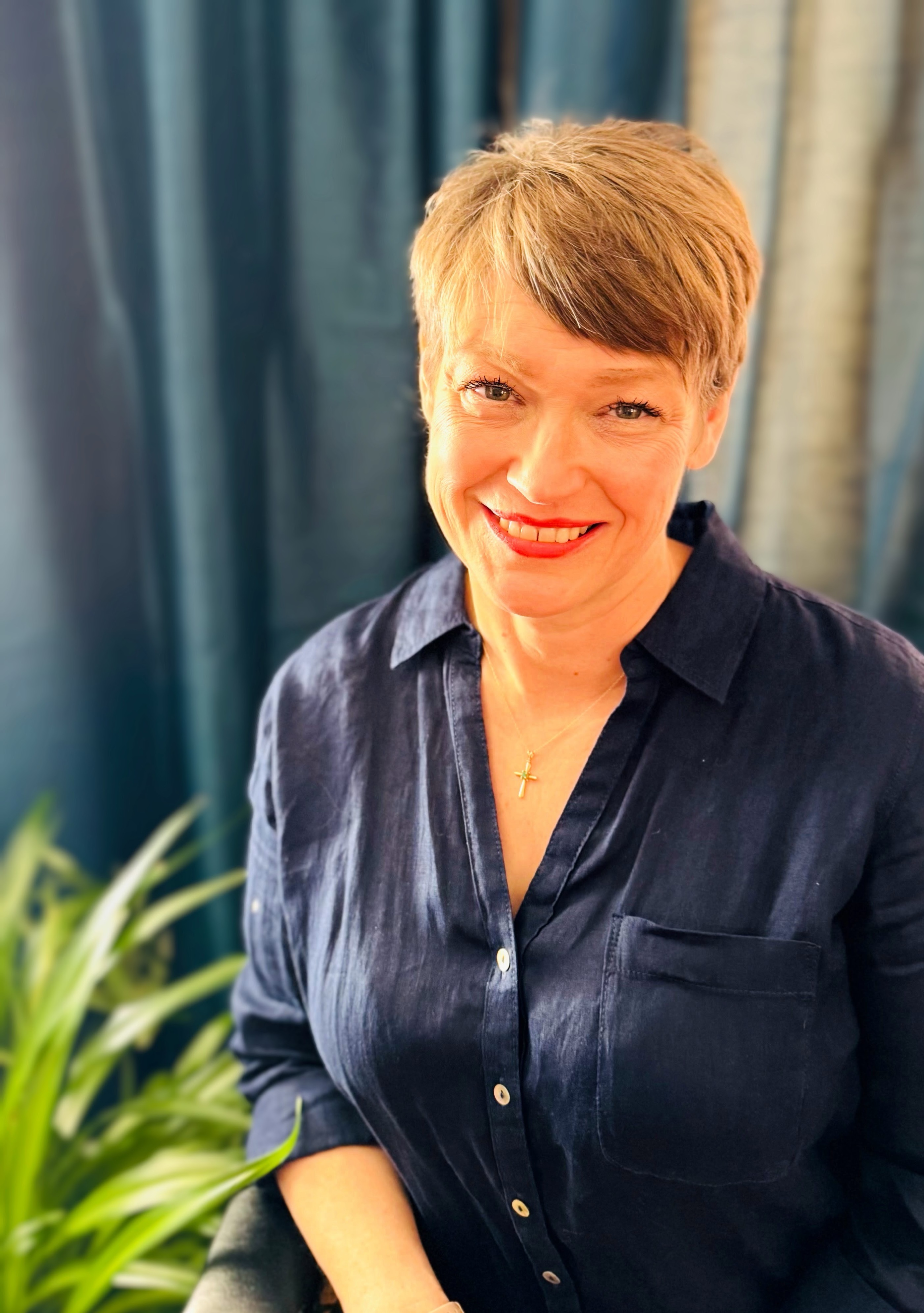a person smiling for a picture