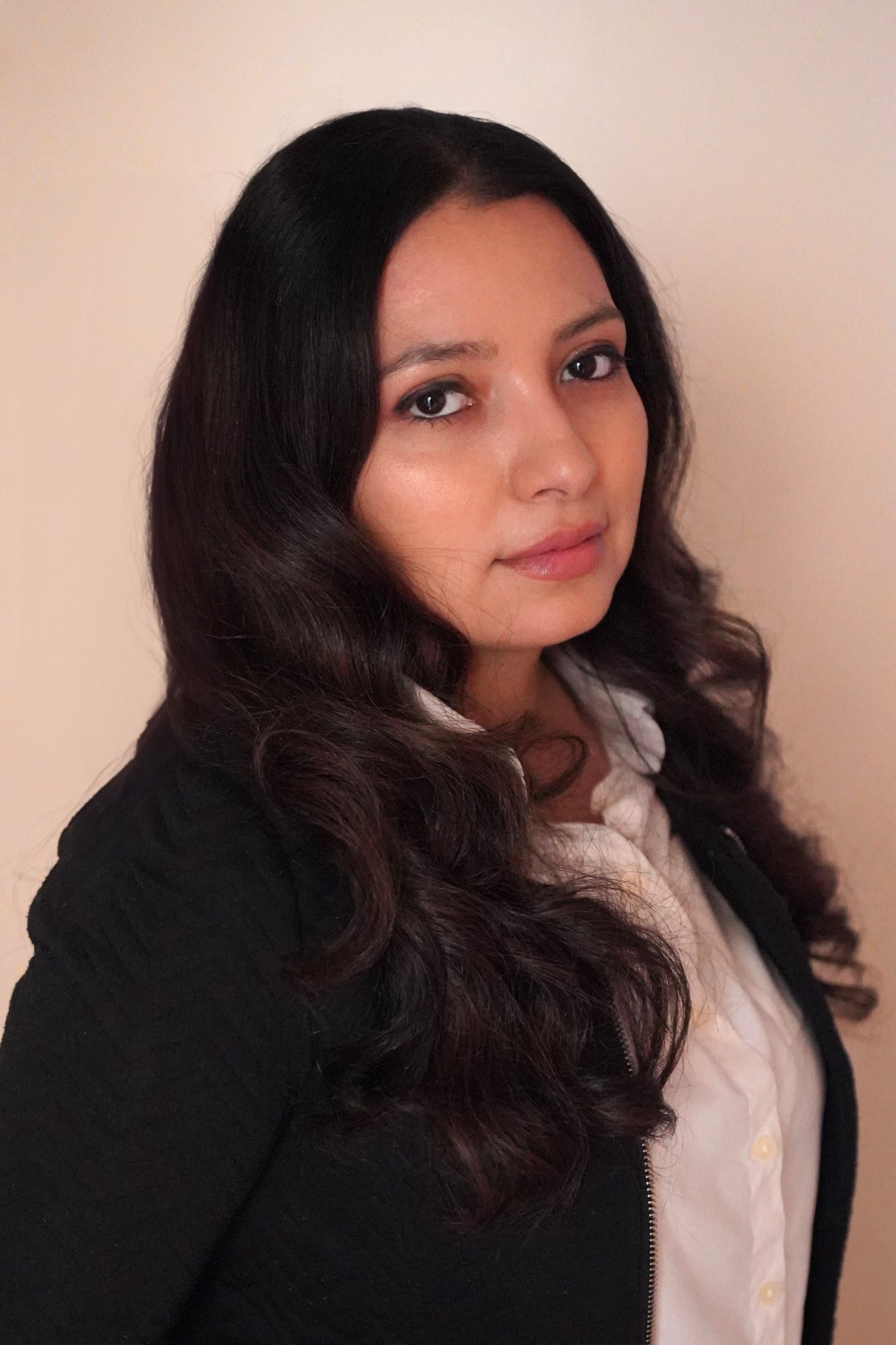 a person with long hair