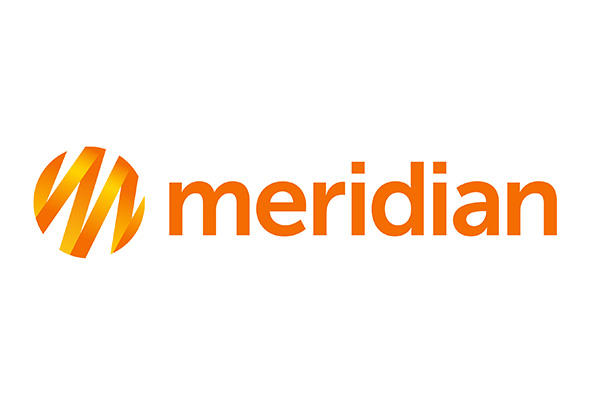 a logo with orange and yellow letters